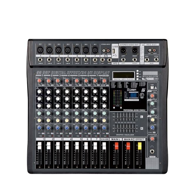 خلاط كاريوكي عالي الجودة USB واجهة صوت DJ وحدة التحكم