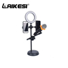 soporte de mesa con luces para telefono celular y microfono uso chat youtube facebook online