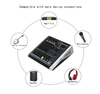 جودة عالية ميني 4 قنوات خلاط الصوت وحدة التحكم USB Audio Mixer Power Mixer