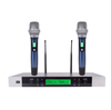ST388 ميكروفون لاسلكي احترافي UHF لمسافات طويلة 2 ميكروفون محمول باليد