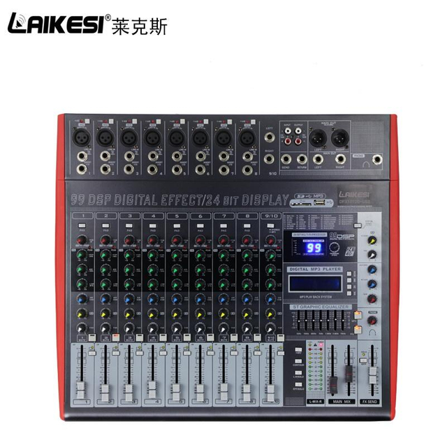 LAIKESI AUDIO DJ Controller Mixer مع 99 DSP Digital Studio Mixer Sound