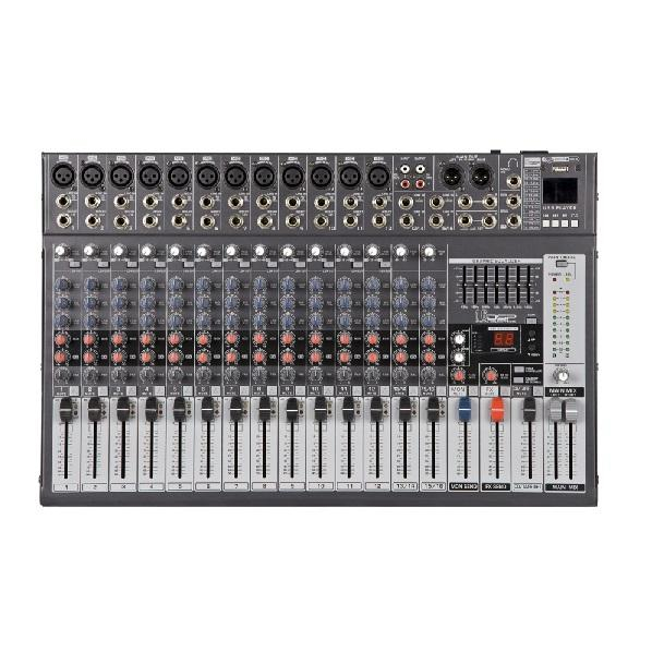 جهاز مزج الصوت EM16 ذو 16 قناة / 16DSP / USB / ESP ECHO
