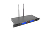 ST288 UHF ميكروفون لاسلكي قناتين تردد الأشعة تحت الحمراء ضبط مسافة 200 متر