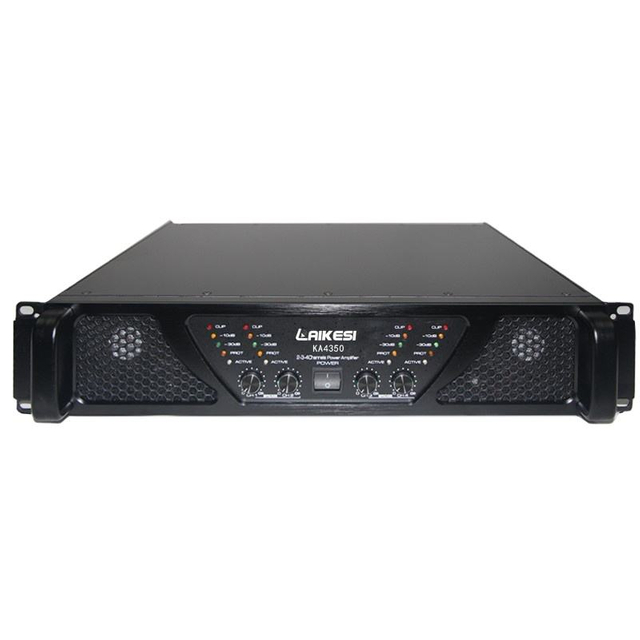 KA4350350 واط 4 قناة 2U عالية الجودة منخفضة التكلفة مكبر صوت / هاي فاي ستيريو كاريوكي مكبر صوت للطاقة