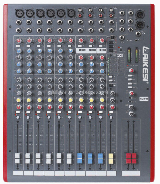 جهاز دمج صوت احترافي ZED12FX عالي الجودة مزود بـ 9 قنوات