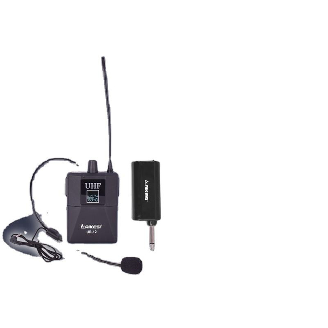 نظام ميكروفون لاسلكي UHF Lavalier Lapel لاسلكي لتسجيل الفيديو على اليوتيوب
