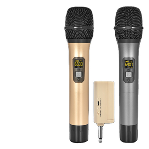 microfono inalambrico UHF قابل لإعادة الشحن