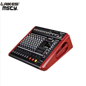 LAIKESI Music Mixer لمكبر الصوت DJ Mixer Controller مع مكبر للصوت Power Audio Interface Mixer