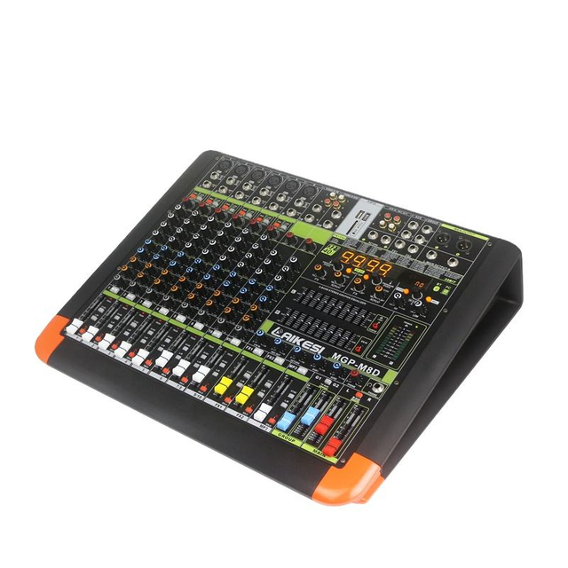 Consola de Audio Doble Efectos 99DSP Mezclador مع اتصال لاسلكي USB