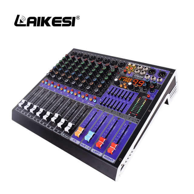 وحدة خلط الصوت TX802FX الرقمية الاحترافية 99DSP ذات 8 قنوات مع USB